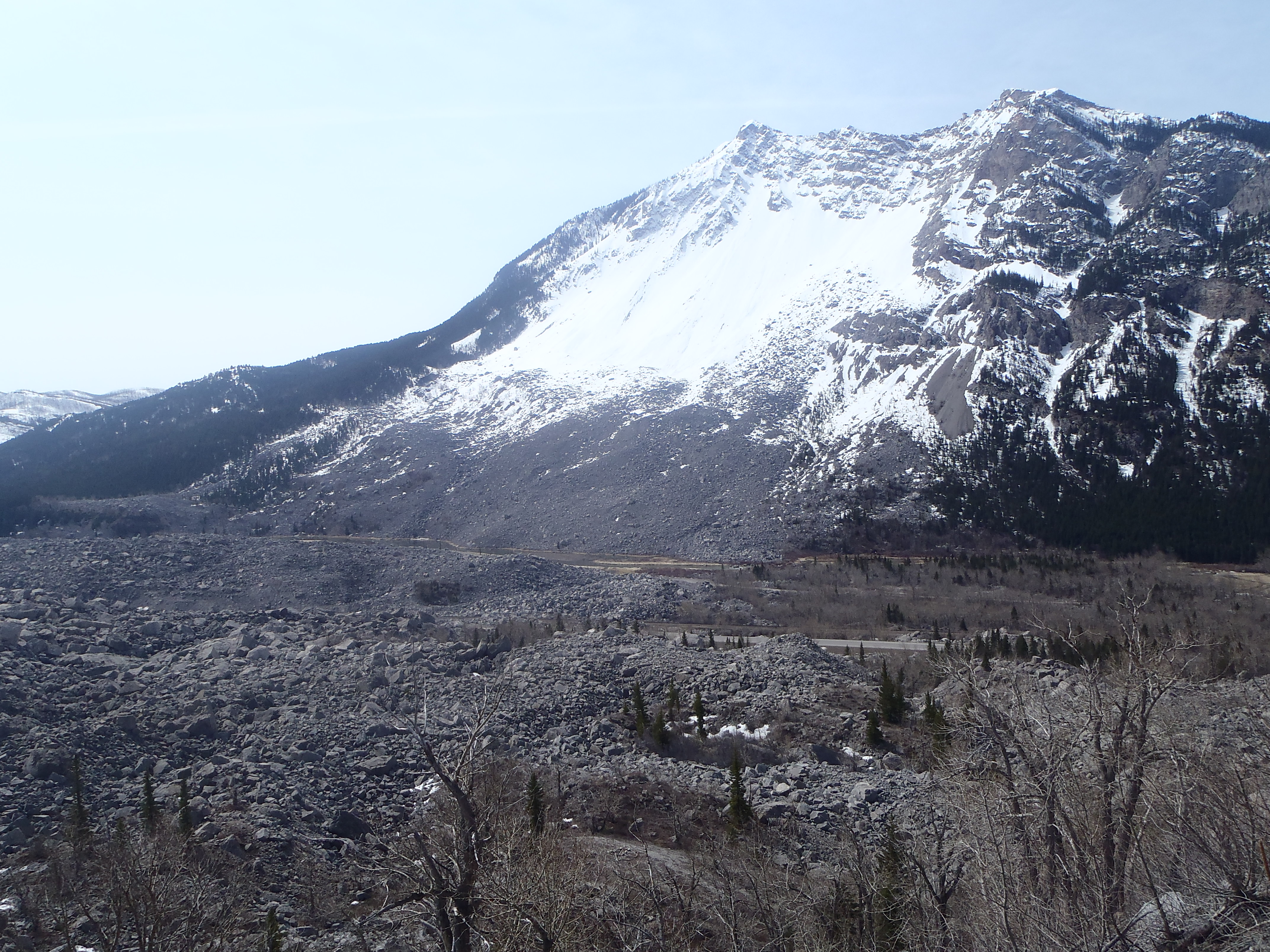 The Frank Landslide in Southwestern Alberta, Canada